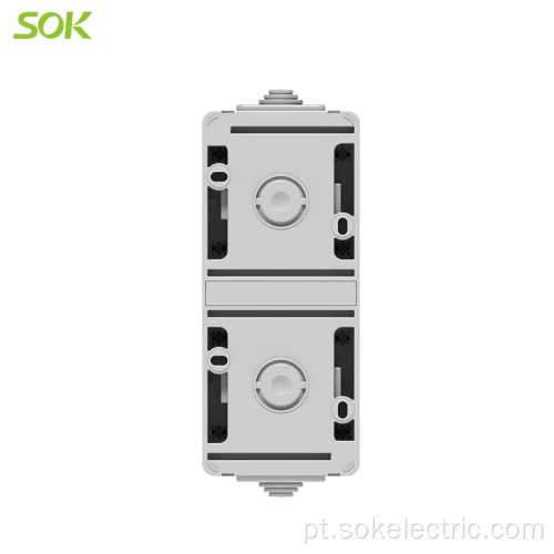 Interruptor e soquete com terminal vertical sem parafusos do obturador